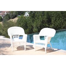 Wayfair white deals wicker chairs